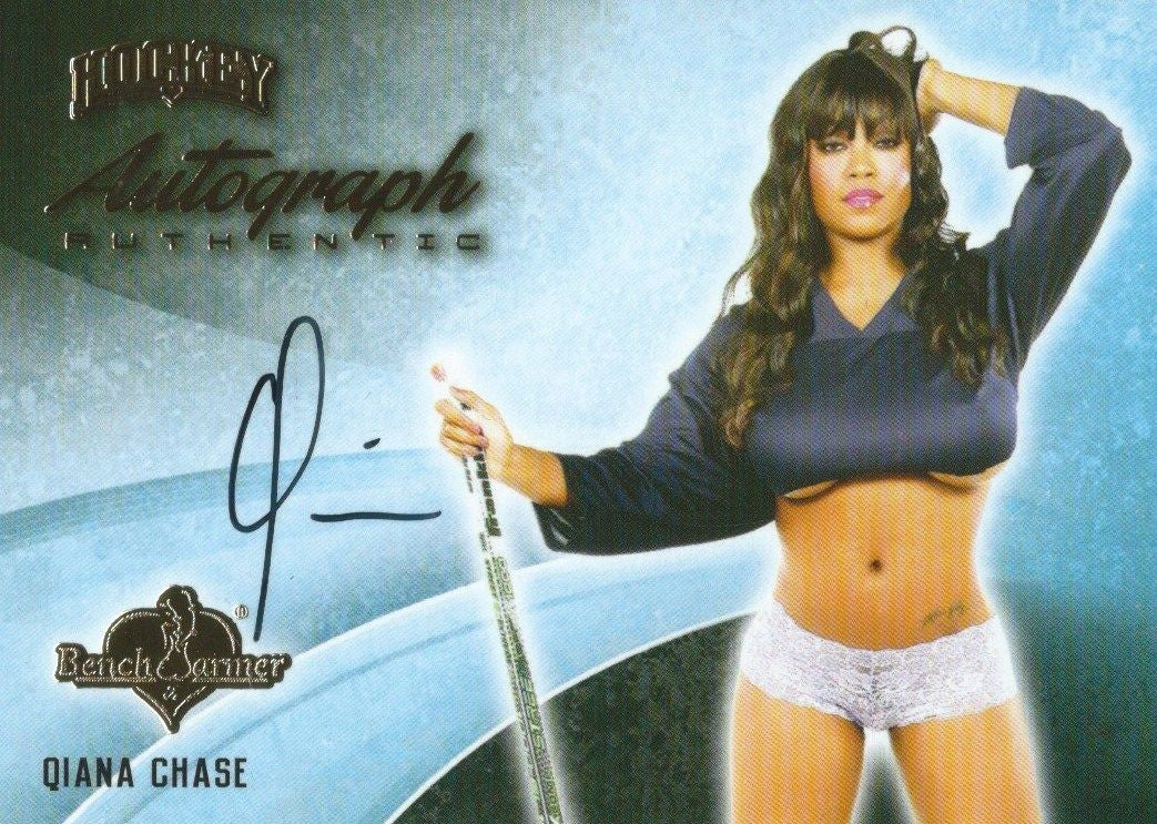 2014 Bench Warmer Signature Hockey QIANA CHASE Autograph Authentic