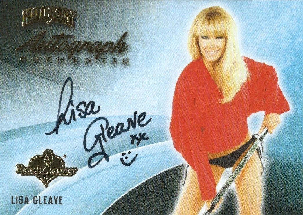 2014 Bench Warmer Signature Hockey LISA GLEAVE Autograph Authentic