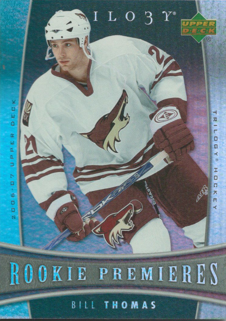  2006-07 Upper Deck Trilogy #142 BILL THOMAS Rookie NHL Hockey 00985 Image 1