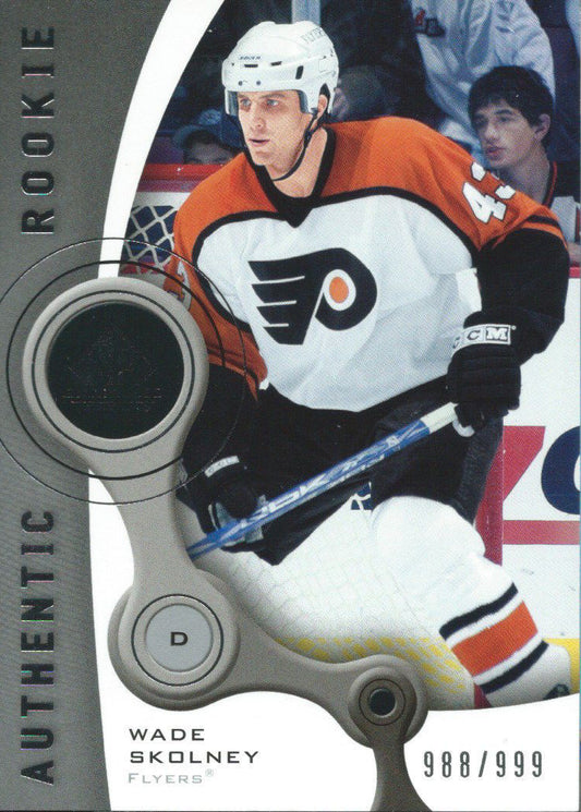 2005-06 SP Game Used #165 WADE SKOLNEY Rookie 988/999 NHL Upper Deck 00944