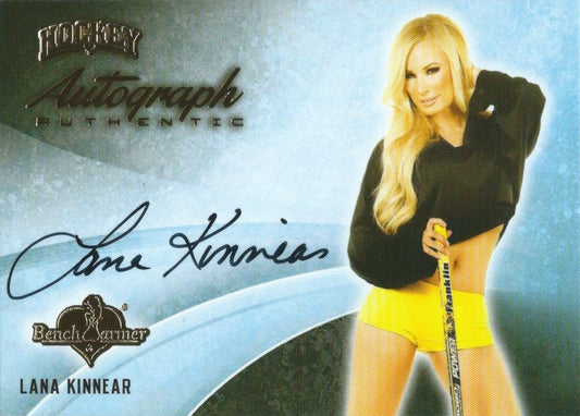 2014 Bench Warmer Signature Hockey LANA KINNEAR Autograph Authentic