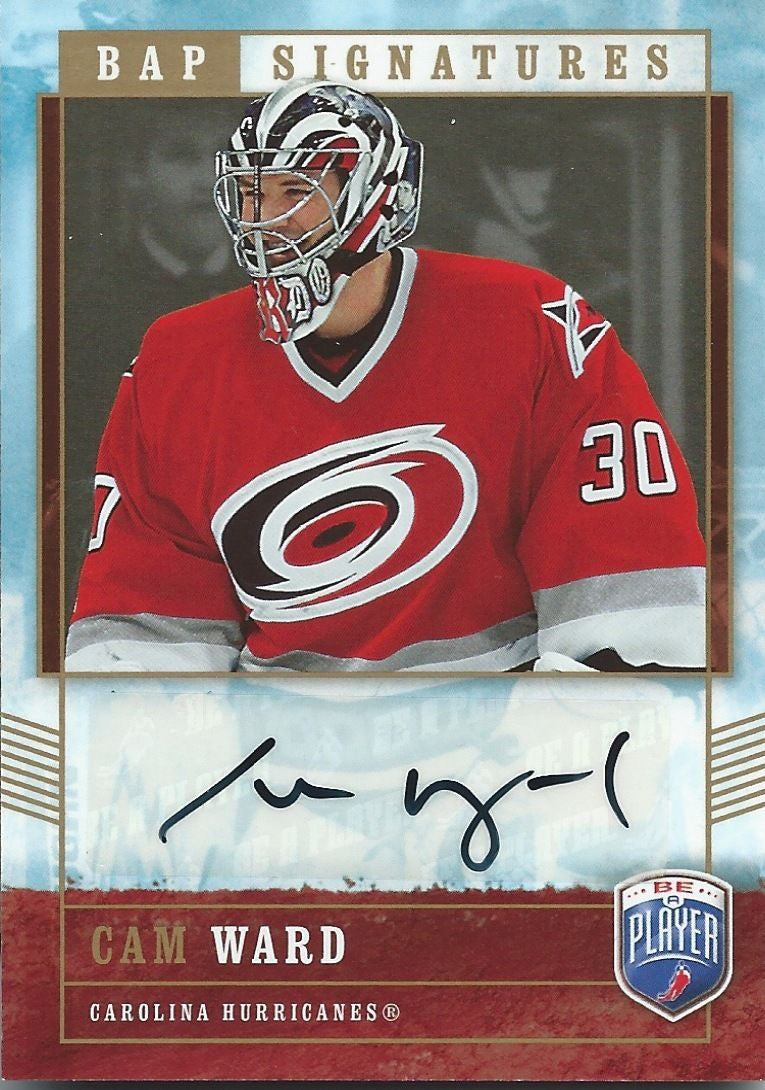 2006-07 Be A Player Signatures Auto CAM WARD Autographs Upper Deck 00270