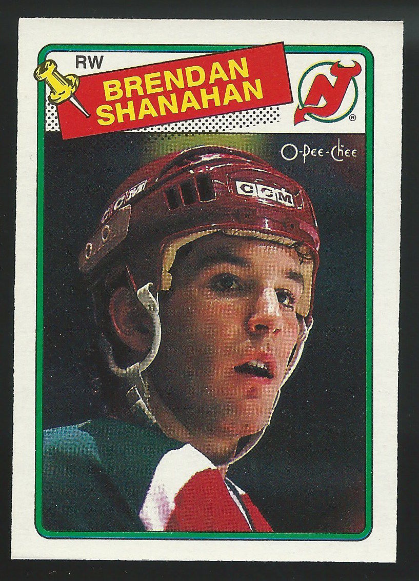 1988-89 OPC O-Pee-Chee #122 BRENDAN SHANAHAN Rookie RC Hockey NHL 02419