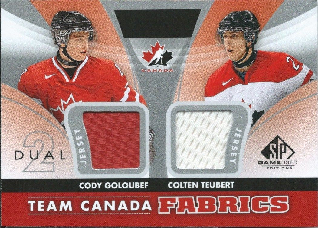2012-13 SP Game Used Authentic Fabrics Canada GOLOUBEF - TEUBERT 00786