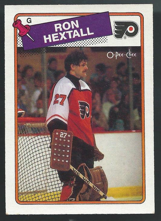 1988-89 OPC O-Pee-Chee #34 RON HEXTALL Hockey NHL 02420