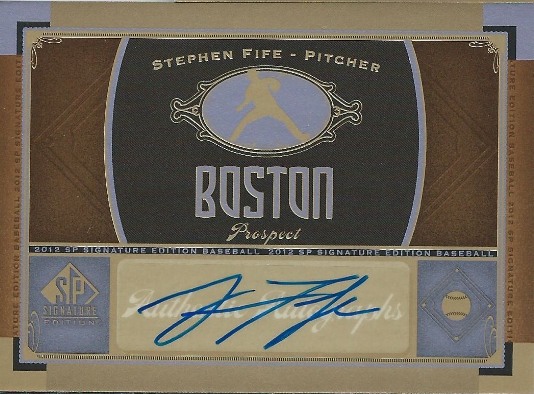  2012 SP Signature STEPHEN FIFE Auto Upper Deck Autograph Boston 01241 Image 1