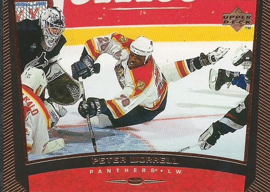 1998-99 Upper Deck Exclusives PETER WORRELL 17/100 $20 Panthers 00630