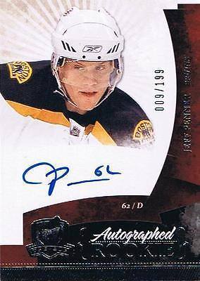  2010-11 The Cup JEFF PENNER Auto Rookie #/199 RC Autograph Boston Bruins Image 1