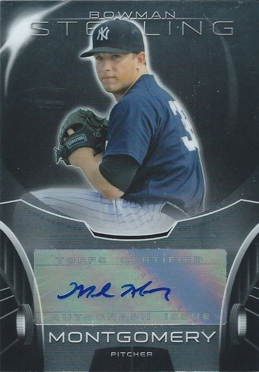  2013 Bowman Sterling Prospects MARK MONTGOMERY Auto Signature 01251 Image 1