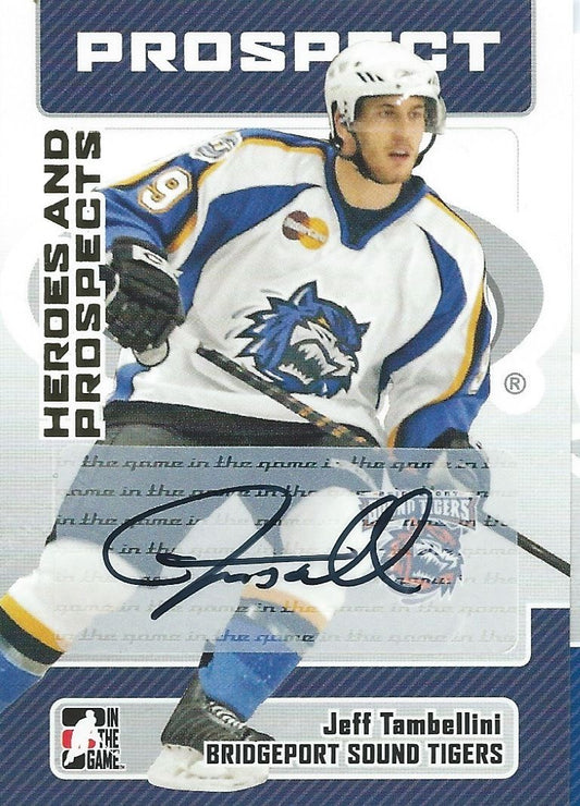  2006-07 ITG Heroes and Prospects JEFF TAMBELLINI Autographs 01361 Image 1
