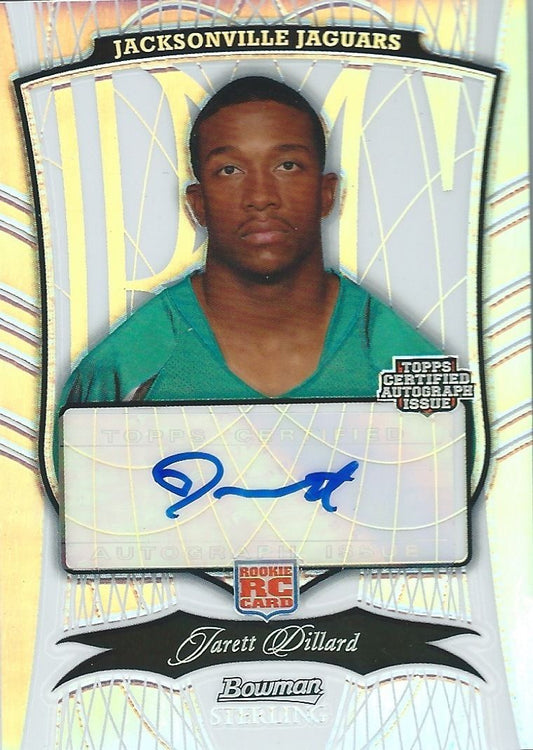  2009 Bowman Sterling Refractors JARETT DILLARD 56/75 Auto RC Signature  Image 1