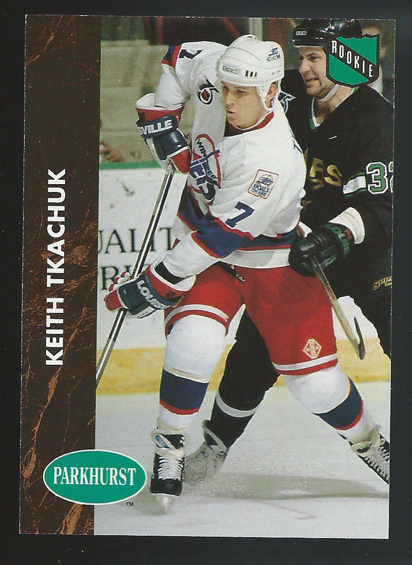 1991-92 Parkhurst #424 KEITH TKACHUK Rookie RC Hockey NHL 02435