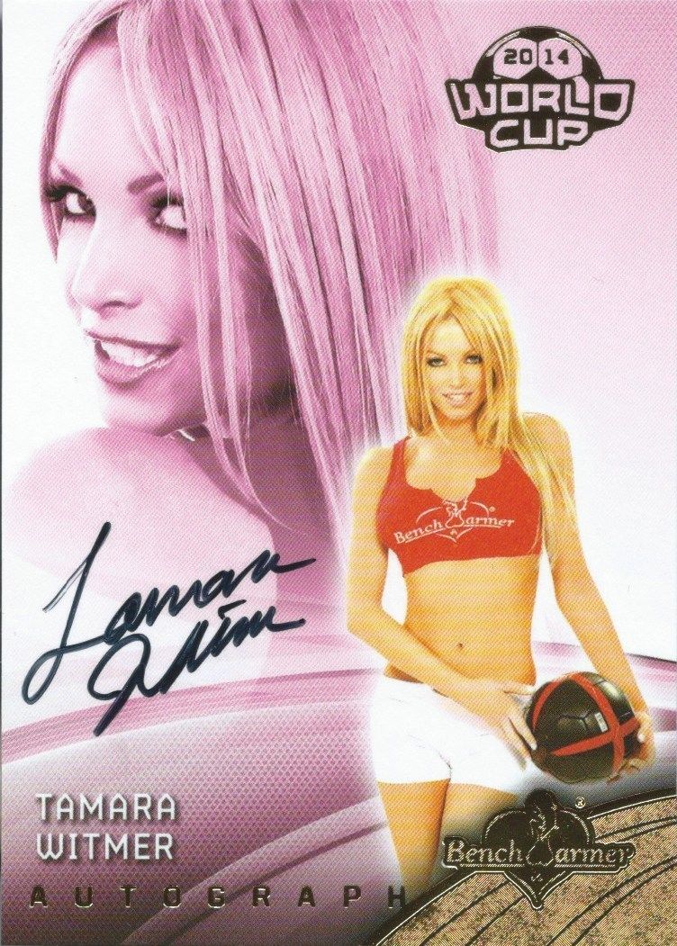  2014 Bench Warmer Soccer World Cup TAMARA WITMER Autograph Authentic  Image 1