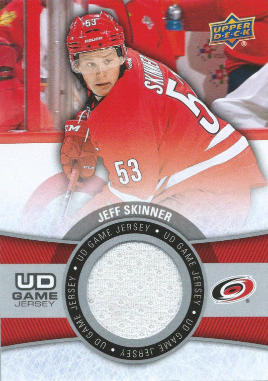  2015-16 Upper Deck Game Jersey JEFF SKINNER Fabric Swatch UD 02524 Image 1