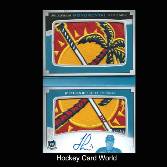 2013-14 The Cup Monumental JONATHAN HUBERDEAU 2/5 RC Patch Auto Booklet