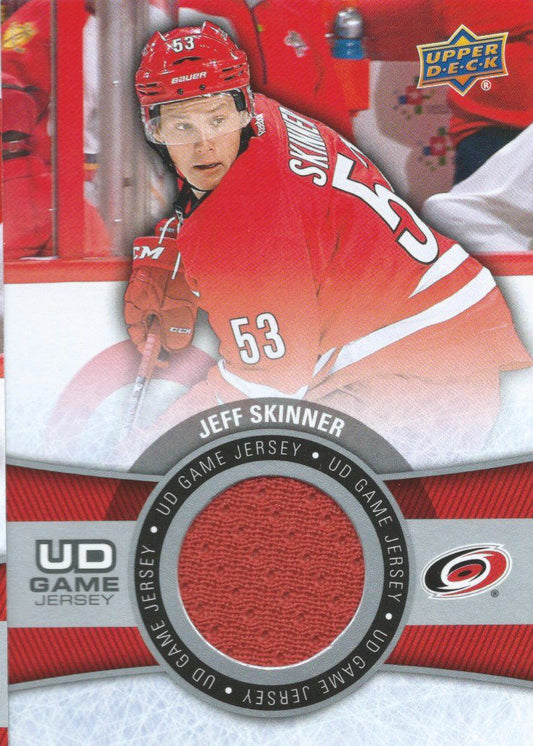 2015-16 Upper Deck Game Jersey JEFF SKINNER Fabric Swatch UD 02525