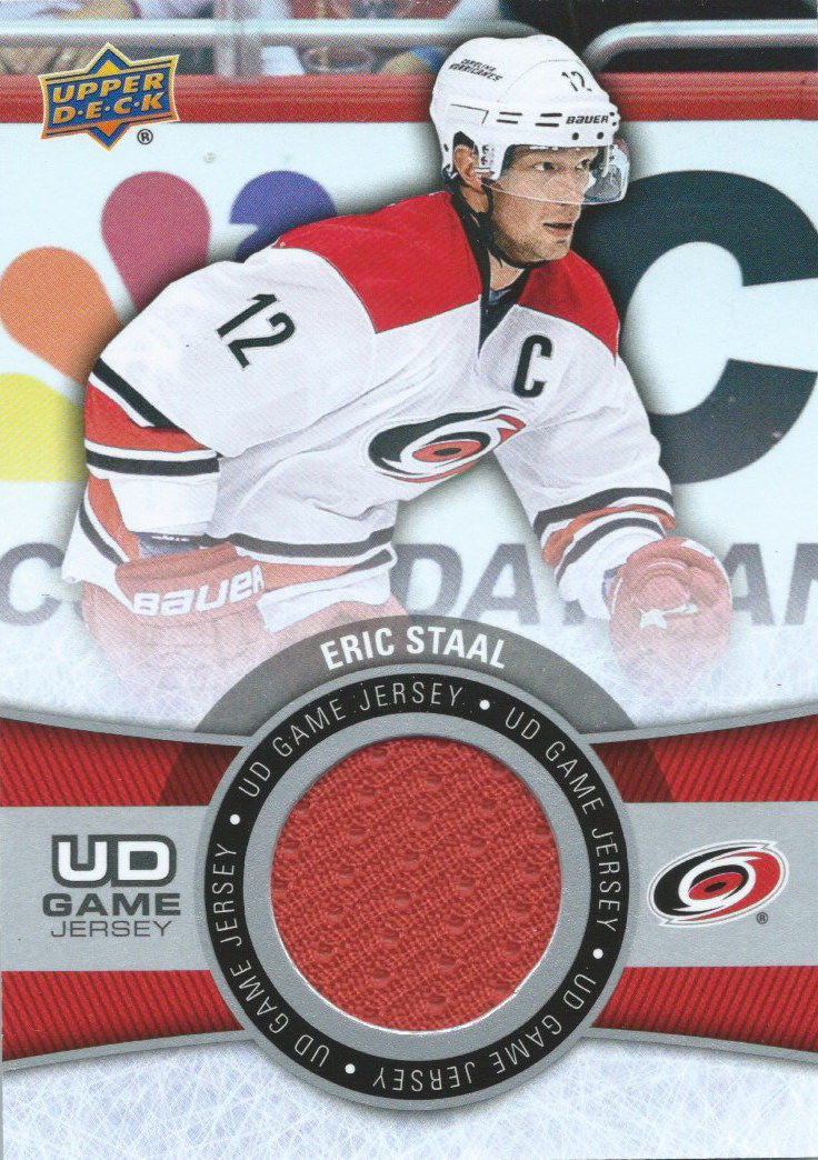 2015-16 Upper Deck Game Jersey ERIC STAAL Fabric Swatch UD 02526