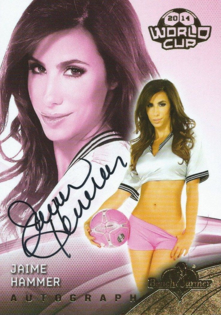 2014 Bench Warmer Soccer World Cup JAIME HAMMER Autograph Authentic