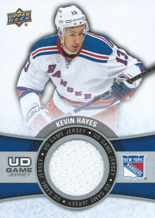  2015-16 Upper Deck Game Jersey KEVIN HAYES Fabric Swatch UD 02530 Image 1