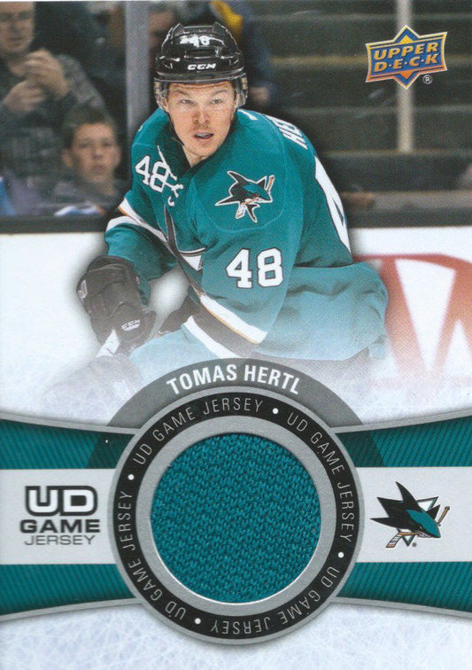 2015-16 Upper Deck Game Jersey TOMAS HERTL Fabric Swatch UD 02532
