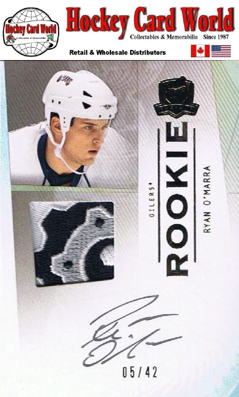  2009-10 The Cup Gold RYAN O'MARRA Patch/Auto Rookie 5/42 RC - 3 Colors Image 1