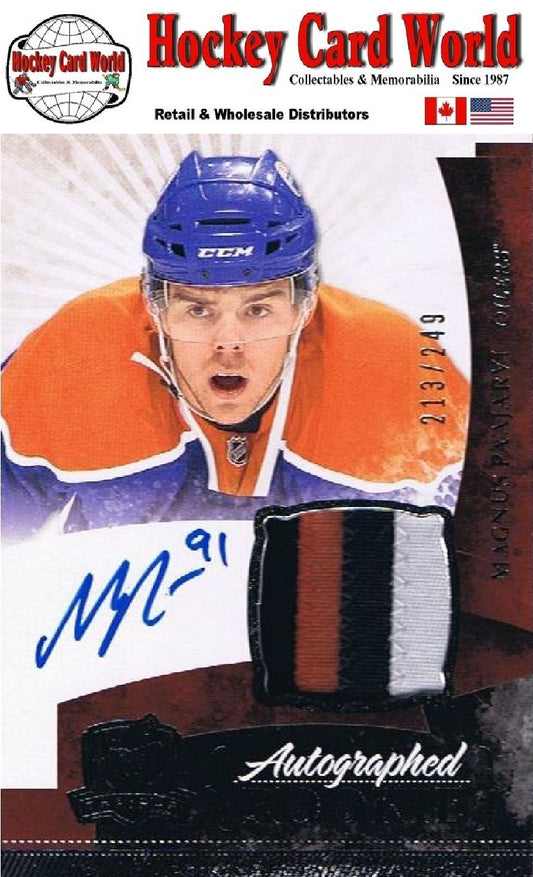 2010-11 The Cup MAGNUS PAAJARVI Patch/Auto Rookie 213/249 RC - 3 Colors Image 1