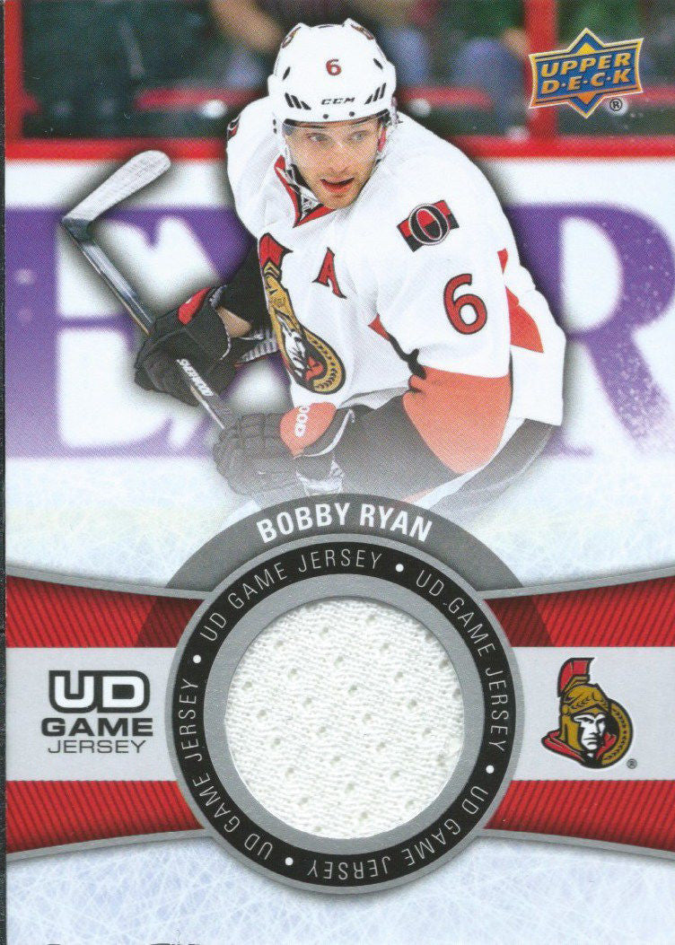 2015-16 Upper Deck Game Jersey BOBBY RYAN Fabric Swatch UD 02540