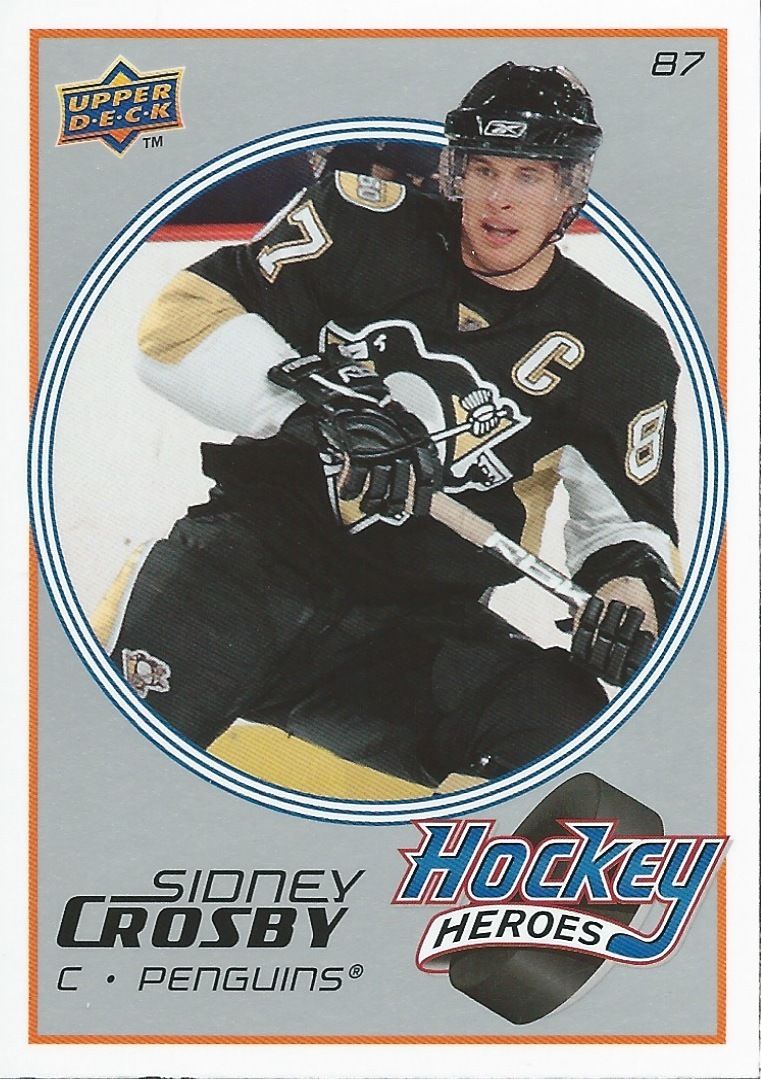  2008-09 Upper Deck Heroes SIDNEY CROSBY #HH3 UD Pittsburgh Penguins NHL Image 1
