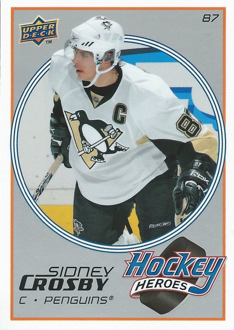  2008-09 Upper Deck Heroes SIDNEY CROSBY #HH8 UD Pittsburgh Penguins NHL Image 1