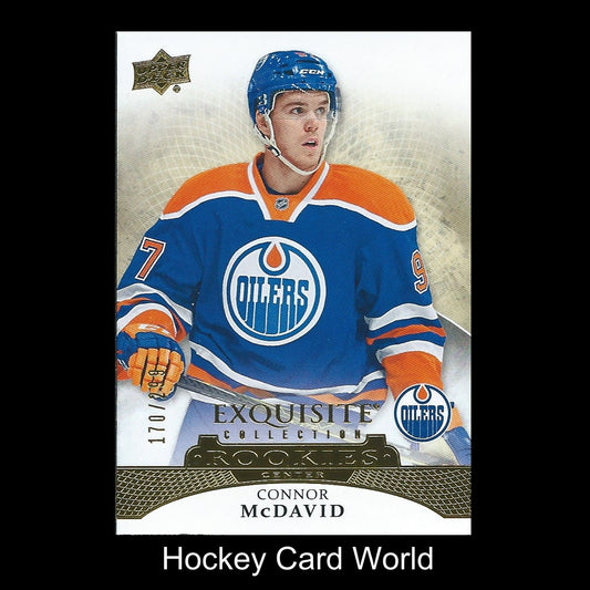 2015-16 Upper Deck Exquisite Collection CONNOR McDAVID 170/299 Rookie RC