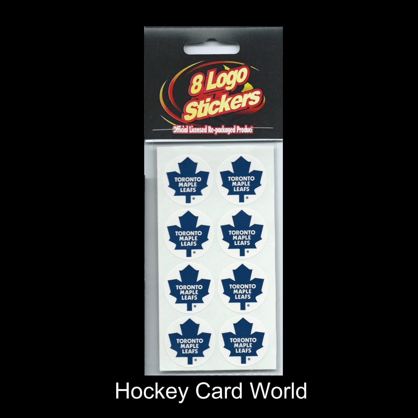 Toronto Maple Leafs  Official Licensed 8 Stickers Decal Sheet 2.5" x 5"