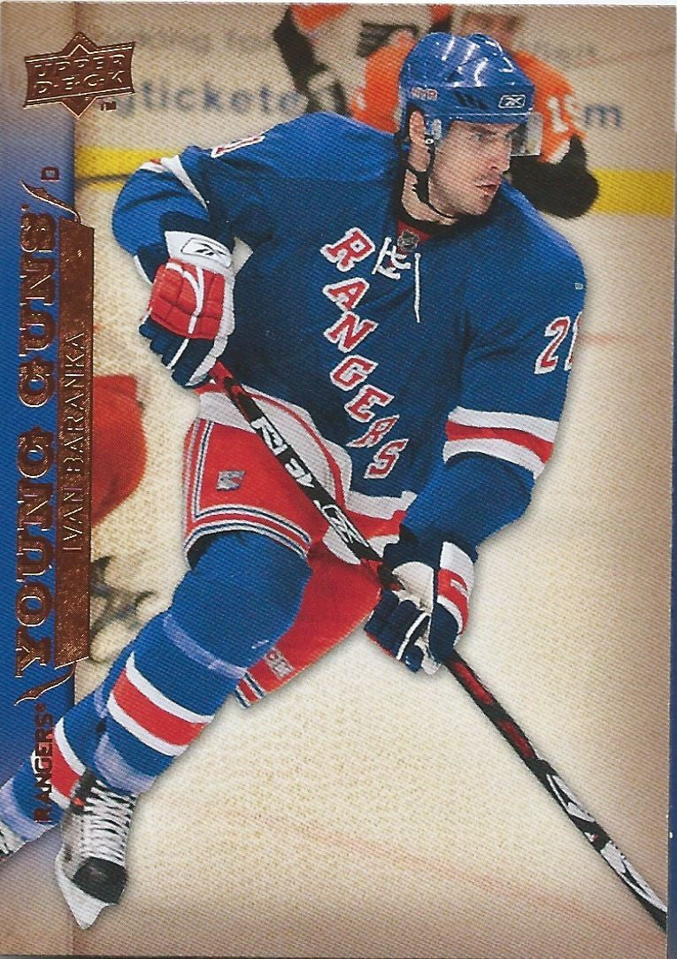 2007-08 Upper Deck #485 IVAN BARANKA YG Young Guns Rookie RC NHL 02212