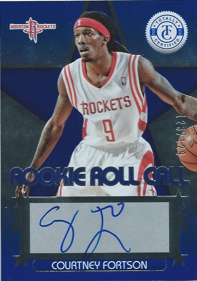  2012-13 Totally Certified Rookie Roll Blue COURTNEY FORTSON auto 01157 Image 1