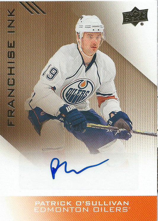 2013-14 Upper Deck Edmonton Oilers PATRICK O'SULLIVAN Autograph 02502