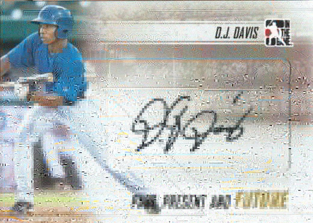 2014 ITG Past Present Future Autographs D.J. DAVIS Auto Baseball MLB 01243
