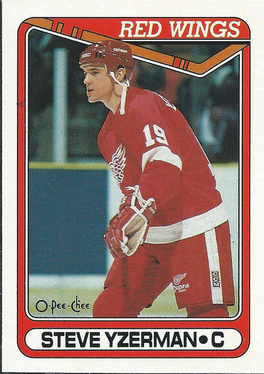 1990-91 OPC O-Pee-Chee #222 STEVE YZERMAN Hockey NHL 02460