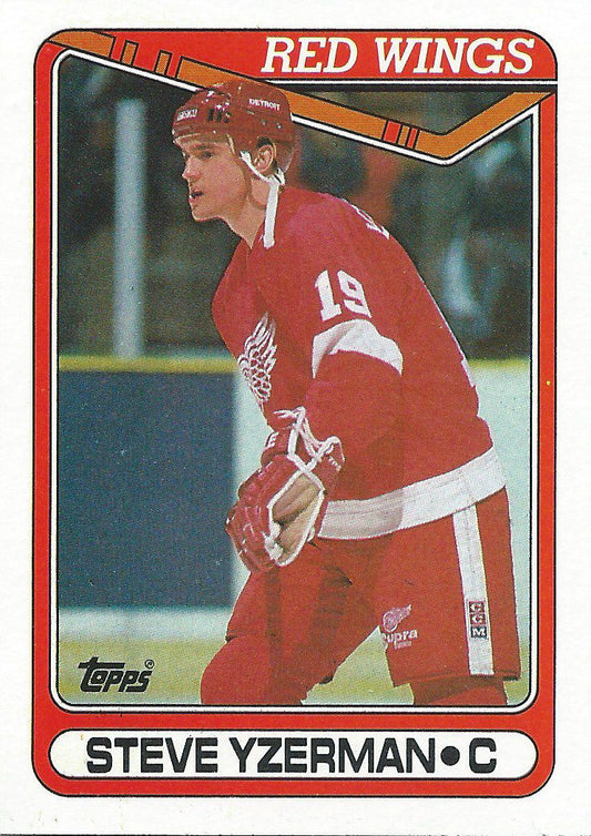1990-91 Topps #222 STEVE YZERMAN Hockey NHL 02461