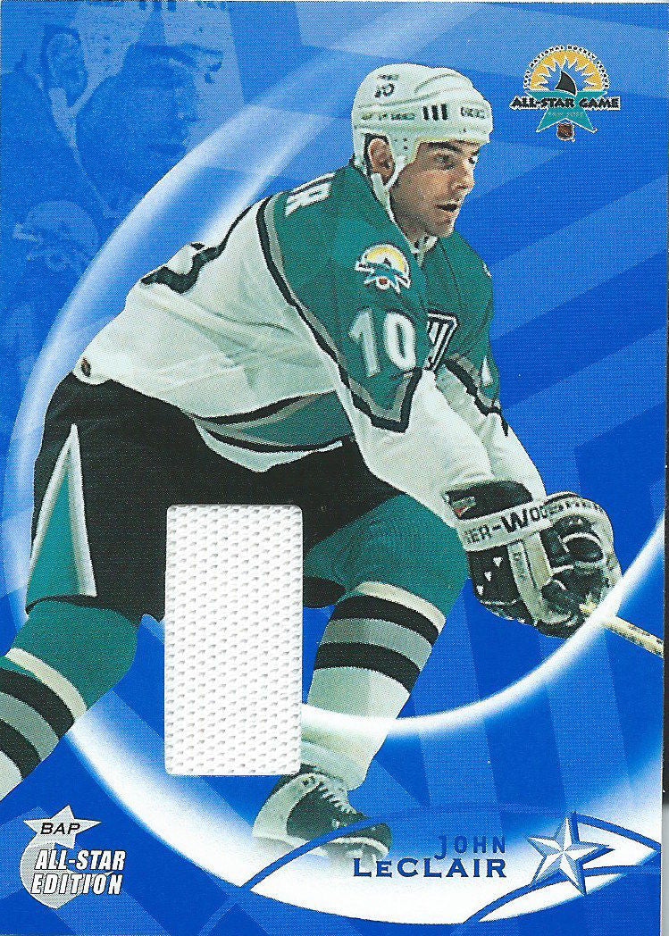 2002-03 BAP All Star Edition JOHN LeCLAIRJersey NHL */100 Material 01949