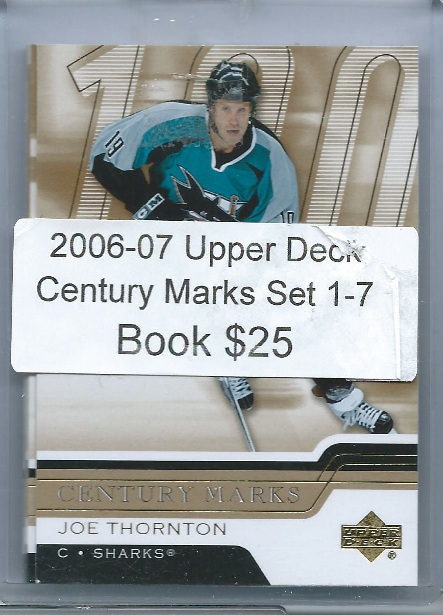 2006-07 Upper Deck Century Marks Set 1-7 - Ovechkin, Crosby, Jagr, + 02386