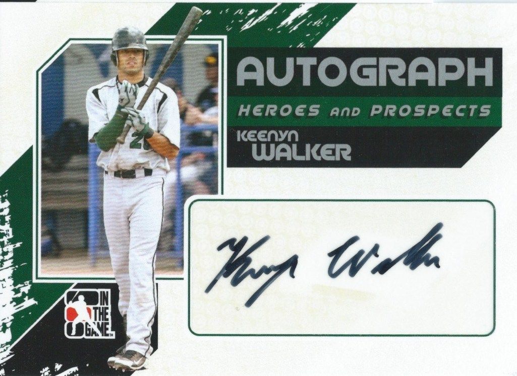  2011 ITG Heroes and Prospects Full Body KEENYN WALKER /390* Auto MLB 01246 Image 1