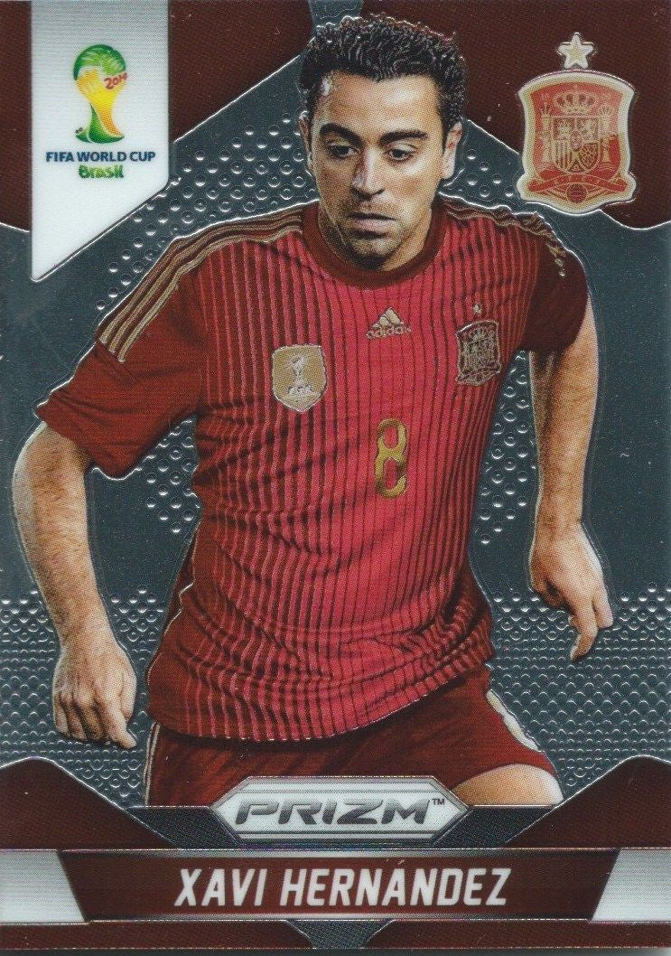 2014 Panini Prizm World Cup Prizms XAVI HERNANDEZ Soccer Spain Football