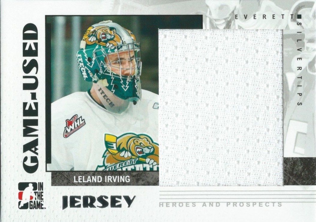  2007-08 ITG Heroes and Prospects Jerseys LELAND IRVING Game /130* 02313 Image 1