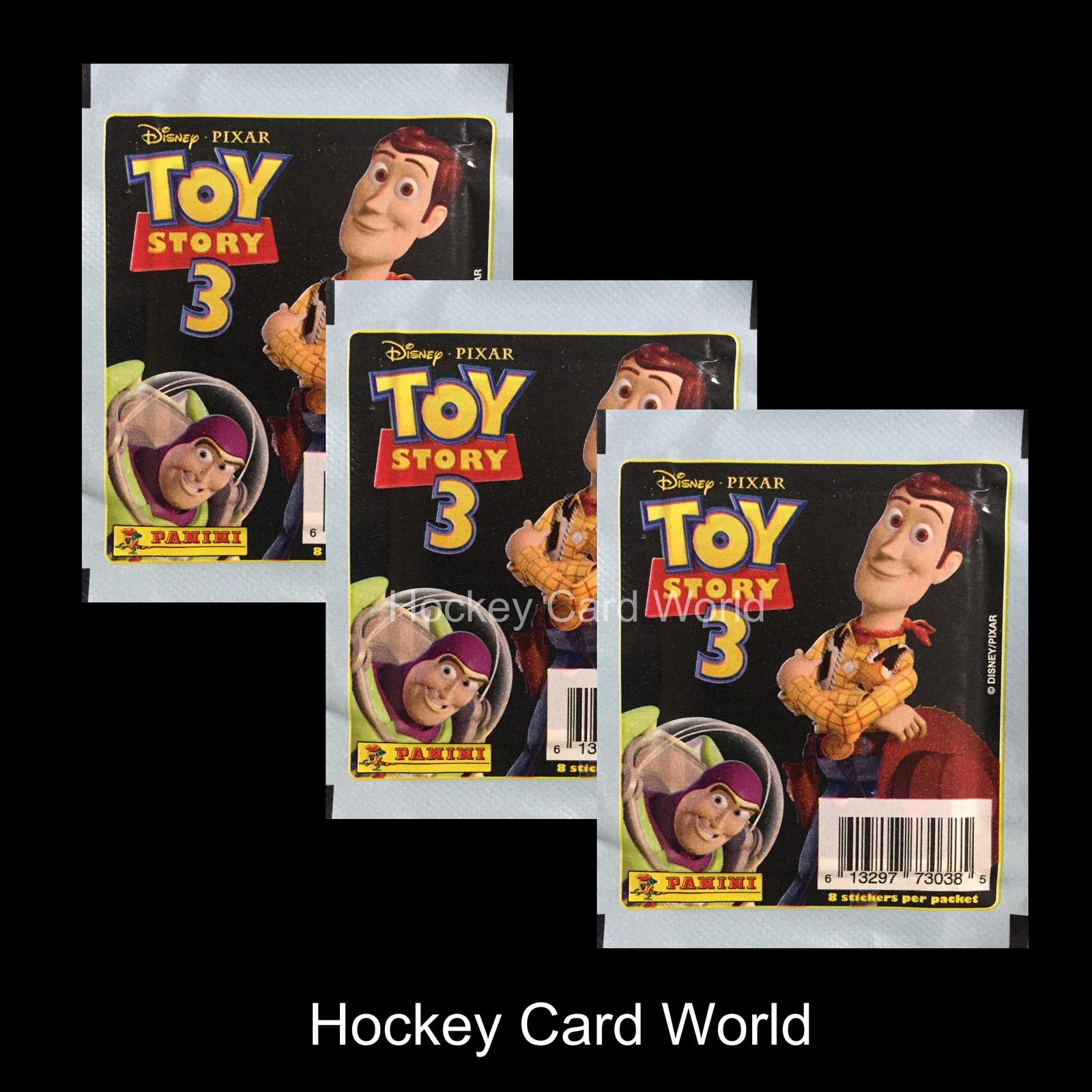  Disney Pixar Toy Story 3 Album Sticker Pack x3 (3 Pack Lot - 24 Stickers) Image 1