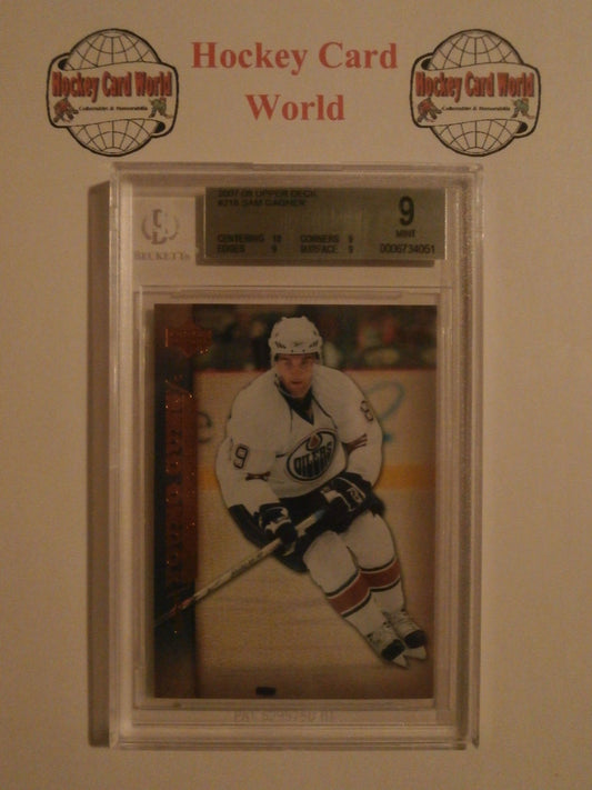 2007-08 Upper Deck SAM GAGNER BGS 9 Young Guns RC Oilers 10 9 9 9