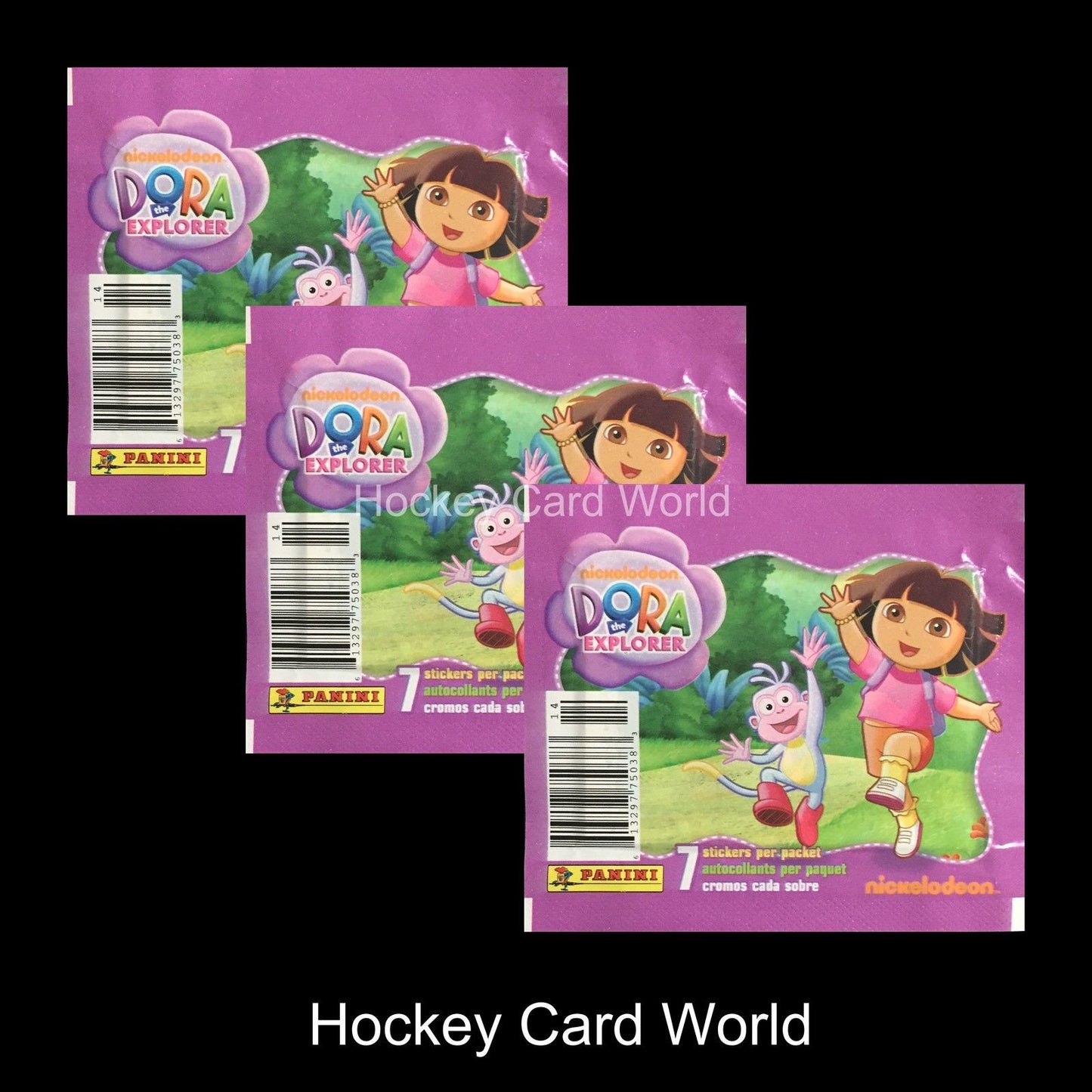 2012 Dora The Explorer Album Sticker Pack x3 (3 Pack Lot - 21 Stickers)