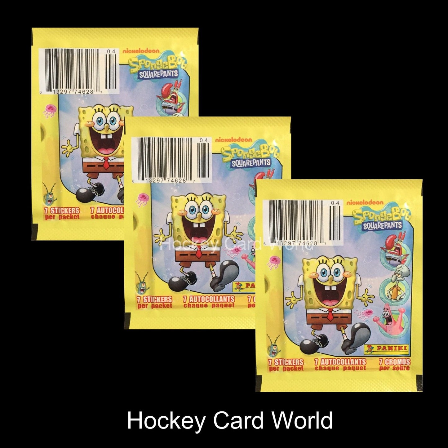 2011 SpongeBob SquarePants Album Sticker Pack x3 (3 Pack Lot -21 Stickers)