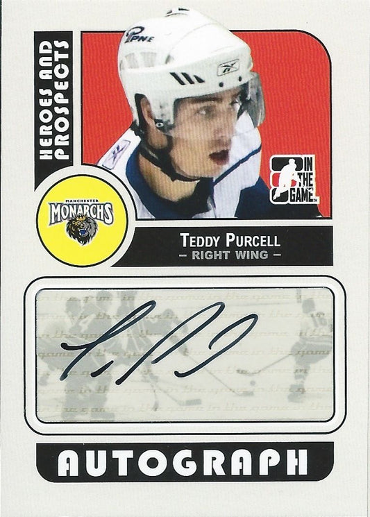 2008-09 ITG Heroes and Prospects $20 TEDDY PURCELL Auto Autographs 00550 Image 1