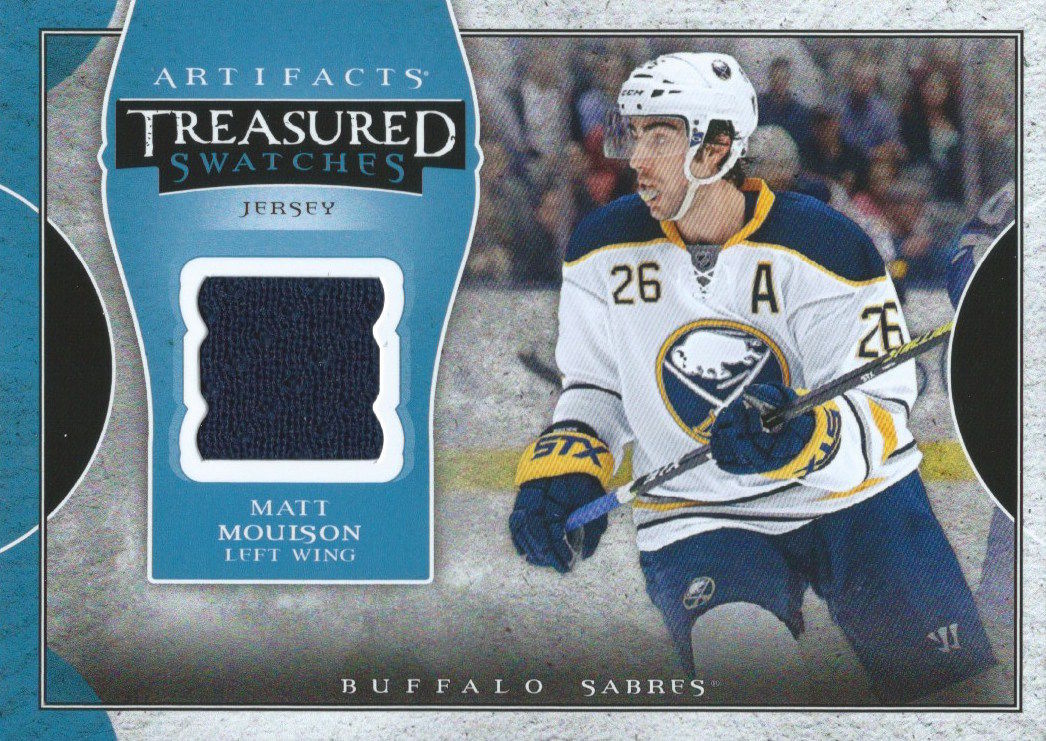  2015-16 UD Artifacts Treasured Swatches MATT MOULSON Jersey NHL 01851 Image 1