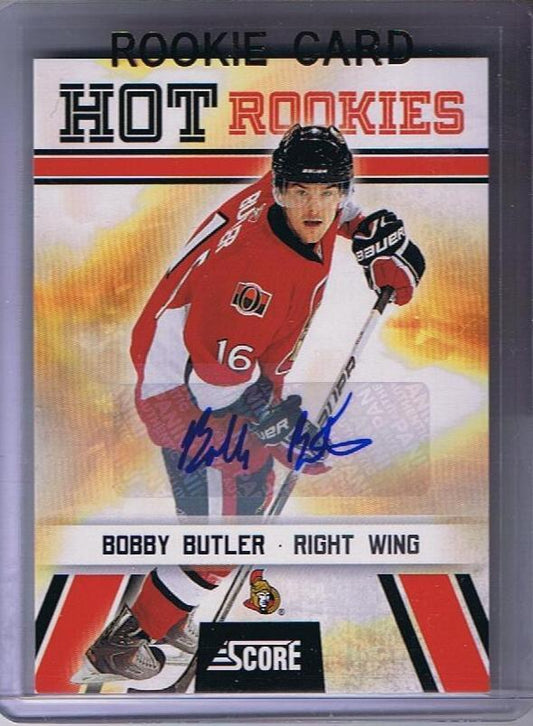  2010-11 Score BOBBY BUTLER Auto RC Autograph Rookie *SP* Ottawa 00049 Image 1