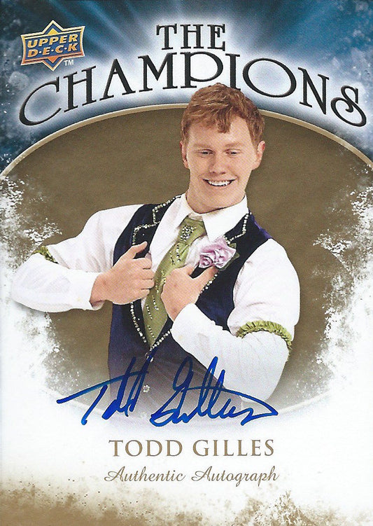  2009-10 Upper Deck The Champions Gold TODD GILLES Autograph 02508 Image 1
